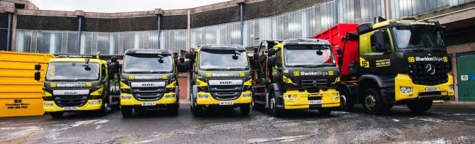 skip hire delivery trucks