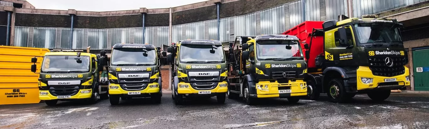 skip hire delivery trucks