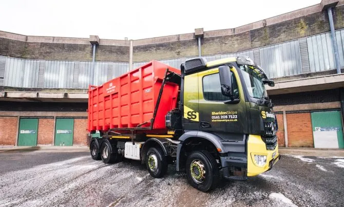 waste management lorry in manchester